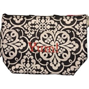 Thirty-One Thermal Tote Medallion Medley Retired NEW Embroidered "YUM"